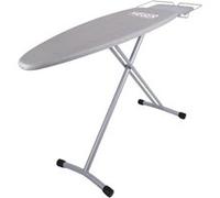Haeger Planche à repasser Home Strong Pro – 124 x 40 cm – Gris métallisé (Gris G)