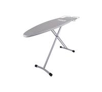 Haeger Planche à repasser Home Strong Pro – 124 x 40 cm – Gris métallisé (Gris G)