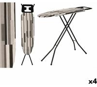Planche à repasser Kipit 18358 - CB-143 Blanc Noir Gris Métal Tissu (4 pièces)