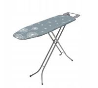 Planche à repasser pliable Basic - 114 x 34 cm - Planche à repasser avec filet en métal - Planche à repasser avec support en mousse de 5 mm et repose-fer - Planche à repasser avec pieds antidérapants