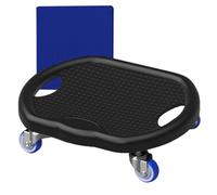 Planche à roulettes abdominale silencieuse avec tapis, force du noyau du corps, équipement d'exercice pour brûler les graisses pour la maison, la salle de sport, exercice d'exercice 32 x 27 x 9 cm