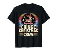 Planche à roulettes Cringe Christmas Crew Retro Reindeer 2025 T-Shirt
