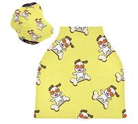 Planche À Roulettes En Os De Chien Mignon Housse de Canopée de Siège de Voiture pour Poussette Bébé Dais Siège-Auto Couverture D'Allaitement Pare-Soleil Respirant Extensible pour Garçons Filles