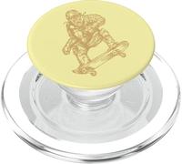 Planche à roulettes Gorilla Skater Monkey Skating PopSockets PopGrip pour MagSafe