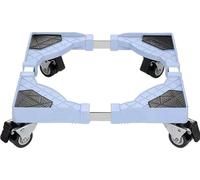 Planche à roulettes mobile pour réfrigérateur, longueur réglable 50 cm-60 cm, charge maximale 250 kg, montage au sol, bleu