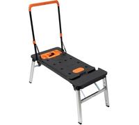 Planche à roulettes pliable 7 en 1 multifonction avec capacité de charge de 150 à 250 kg pour plate-forme de travail portable et table