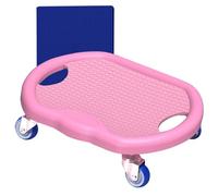 Planche à roulettes pour abdominaux - Silencieuse, robuste - Pour l'entraînement de la force abdominale - Avec tapis de vélo antidérapant - 32 x 27 x 9 cm - Appareil de fitness stable et facile à