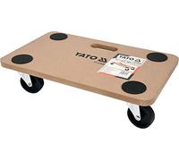 Yato Planche à roulettes pour meubles YT-37420 - Bois plat, 200 kg, 50 x 30 mm, Noir