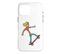 Planche à roulettes Stickman Skateboard Coque pour iPhone 16 Pro Max