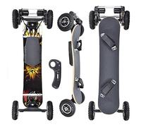 Planche à roulettes tout-terrain Kiteboard Cross Country Mountainboard Grande roue Longboard de descente Planche de cerf-volant longboard tout terrain avec fixations pour la croisière et la descente