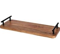 Planche à servir avec poignées, bois d'acacia, longueur : 400 mm, largeur : 150 mm
