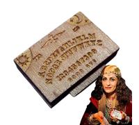 Planche à spiritueux | Planche parlante Miniature en Bois Ouija avec Planchette | Décorations paysagères avec tiroir pour réunion de Famille, Vacances, Maison, Salon, Chambre à Coucher
