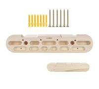 Planche à suspendre en bois naturel - Panneau de préhension ergonomique - Équipement d'entraînement avancé pour grimpeur - Système de traction monté sur porte - Planche d'entraînement de précision