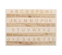 Planche à Tracer des Lettres en Bois pour Braille, Outil D'apprentissage