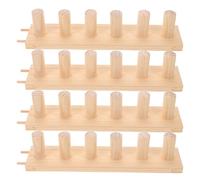 Planche à Tricoter Couverture 4-en-1 en Bois pour Débutants | Outil Modulaire Beige, Résiste à Déformation, Organisation Facile, pour Loisirs Créatifs en Famille