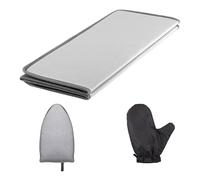 Planche à vapeur - Support pliable pour vêtements, 68,07 x 40,89 cm, tapis de fer antidérapant pour costume, support à linge réglable avec gants résistants à la chaleur, utilitaire domestique, planche
