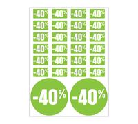 Planche A4 De Stickers -40% Promotion Réduction - C45