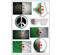 Planche A4 De Stickers Algérie Autocollant Adhésif Scrapbooking - D15