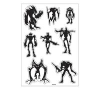 Planche A4 De Stickers Aliens Autocollant Adhésif Scrapbooking - A52