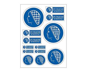Planche A4 de stickers Charlotte de protection obligatoire autocollant adhésif â€“ C95