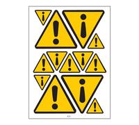 Planche A4 De Stickers Danger Autocollant Adh?sif Scrapbooking - B72