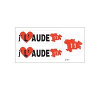 Planche A4 De Stickers Département 11 J'aime L'aude Autocollant Adhésif