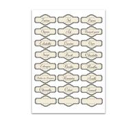 Planche A4 De Stickers Étiquettes Bocaux Herbes Autocollant Adhésif ? E52