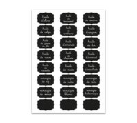 Planche A4 De Stickers Étiquettes Bocaux Huiles Autocollant Adhésif ? E56