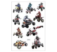 Planche A4 de stickers quad autocollant adhésif scrapbooking - A54