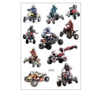 Planche A4 De Stickers Quad Autocollant Adhésif Scrapbooking - A54