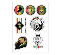 Planche A4 de stickers reggae autocollant adhésif scrapbooking - A89