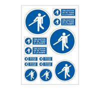 Planche A4 De Stickers Se Tenir À La Rampe Autocollant Adhésif ? C94