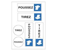 Planche A4 de Stickers Tirez Poussez Autocollant Adhésif Scrapbooking - E36