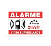 Planche A4 de stickers Vidéo surveillance - E77