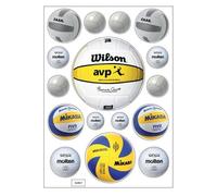 Planche A4 De Stickers Volley Ball Autocollant Adhésif Scrapbooking - B07
