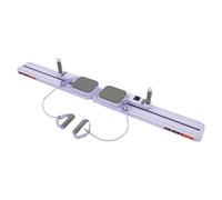 Planche abdominale multifonctionnelle, pliable, portable, avec bandes de résistance et tapis de genoux, rouleau de rebond automatique avec support du coude, appareil d'exercice pour les abdominaux
