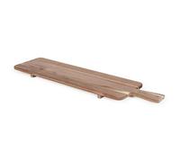 Planche apéritive en Acacia FSC, LIVOO MES151 - 75 * 19,5 cm, pieds en bois, ideale pour présenter apéritif