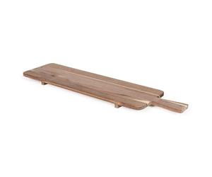 Planche apéritive en Acacia FSC, LIVOO MES151-75 * 19,5 cm, pieds en bois, ideale pour présenter apéritif