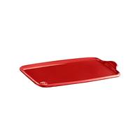 Planche Aperitivo XL/Planche à four/cuisson et service, céramique, rectangulaire 32 x 21 cm, couleur rouge Grand Cru