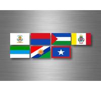 Planche Autocollant Sticker Etiquette Drapeaux Region Province Etats Costa Rica