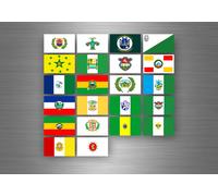 Planche Autocollant Sticker Etiquette Drapeaux Region Province Etats Guatemala