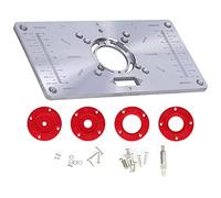 Planche basculante pour machine à graver, accessoire d’outillage de rainurage pour le travail du bois, panneau basculant en acier outil pour machine à découper, fourni avec vis et