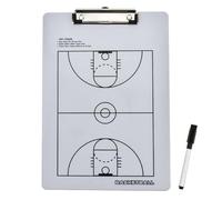 Planche Basketball Effaçable PVC Portable Tableau pour Entraîneur Analyse Match, Imperméable et Durable, avec Stylo Effaçable, Idéal pour Les Compétitions