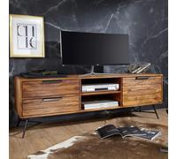 Planche basse NISHAN 160x54x40 cm Sheesham Bois massif | Design