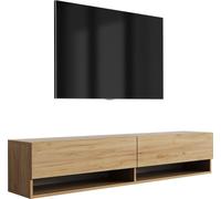 Planche basse TV 170 cm Chêne artisanal, 170 × 32 × 34 cm