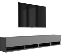Planche basse TV 200 (2 x 100) cm Anthracite, 200 × 32 × 34 cm