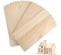 Planche bois contreplaqué pour maquette - DOK - 15 pièces - 200x100x1 mm - Non traité - Tilleul multicouche
