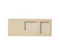 Planche Cadres Photos À Décorer En Bois 25 X 10 Cm Pour Photo 6 X 8 Cm