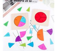 Planche Circulaire En Bois Montessori Pour Enfant, Jouet Éducatif De Division Des Nombres De Maths, Cadeau