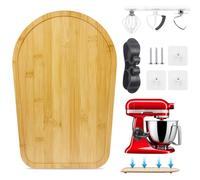 Planche coulissante en bambou compatible avec le robot de cuisine KiTchen Aid 4,5-5 Qt - Support coulissant compatible avec le mixeur KiTChen Aid 4.5-5 Qt 5K45SS 5KSM175PS 5KSM125 - Accessoire pour